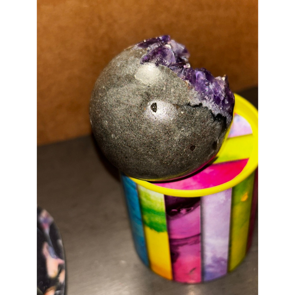 Unbranded Amethyst Geode Sphere - Picture 3 of 6